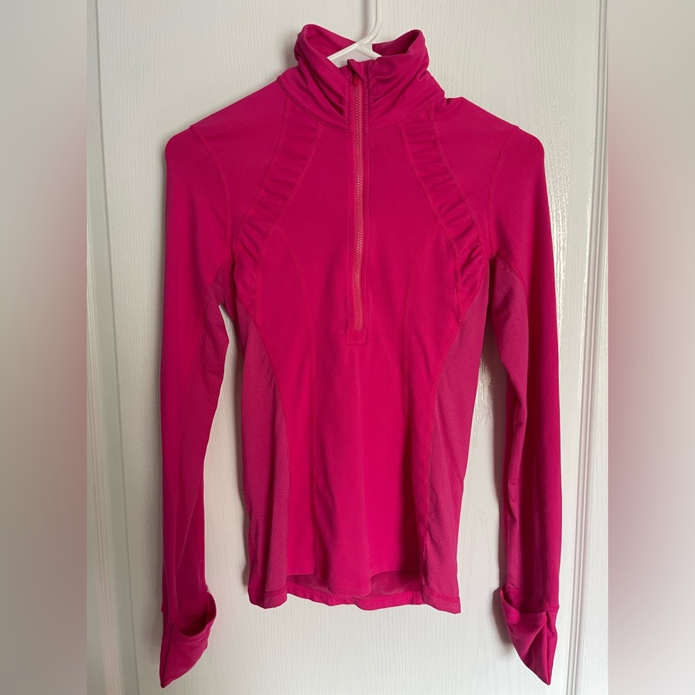 Lululemon Athletica Pink Fitted Long Sleeve Zip up